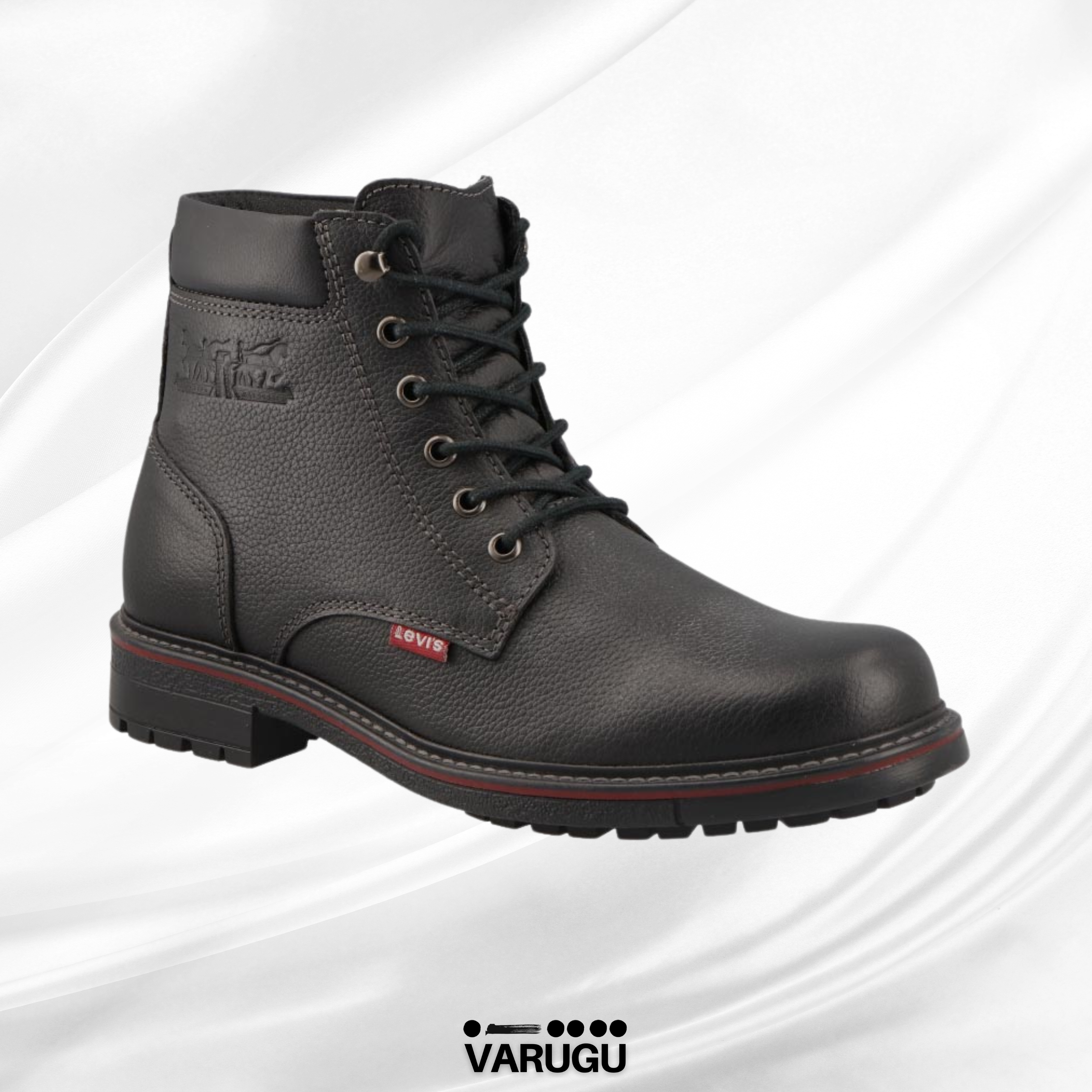 Botas levis de piel color negro para discount hombre