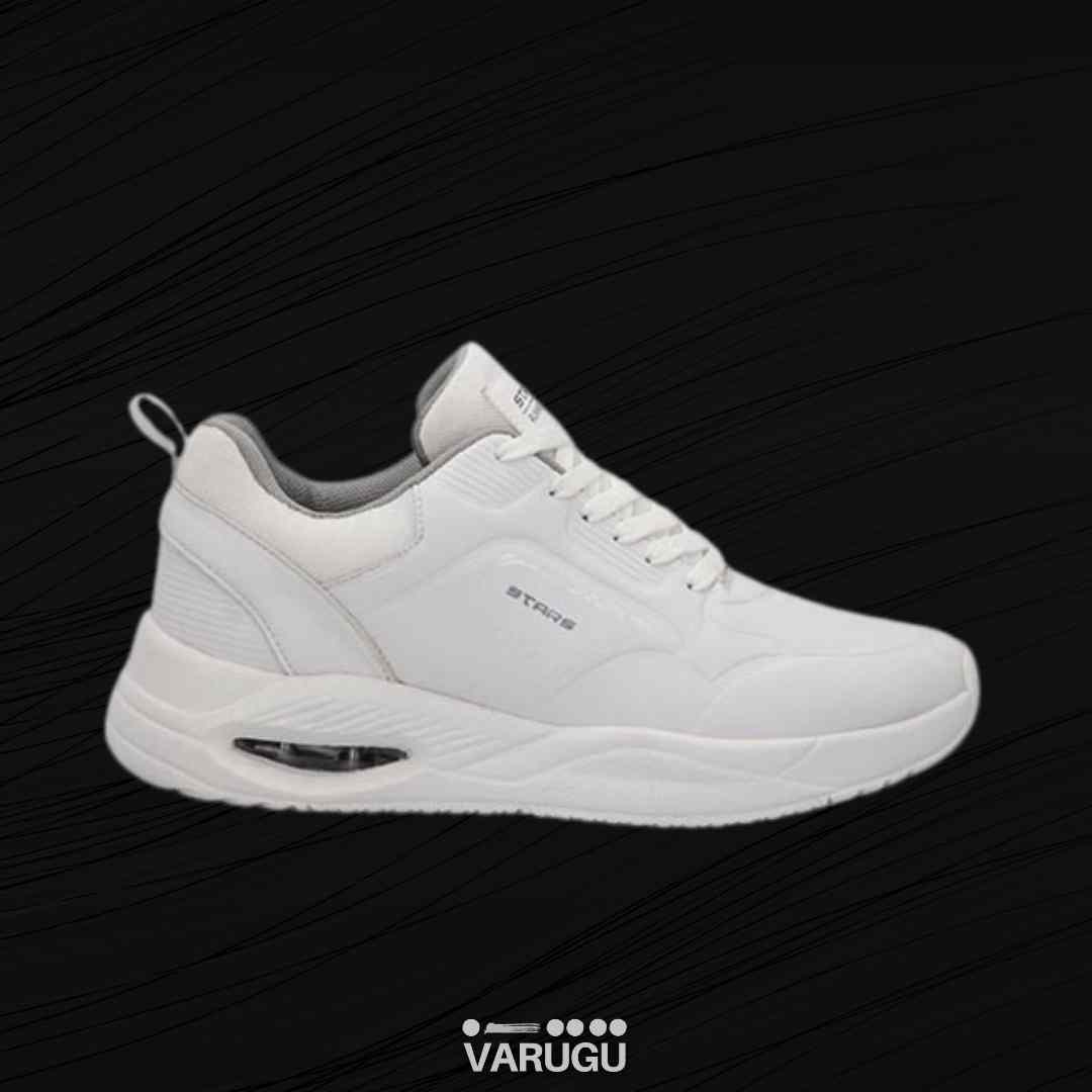 Tenis blancos para hacer deporte de hombre VARUGU