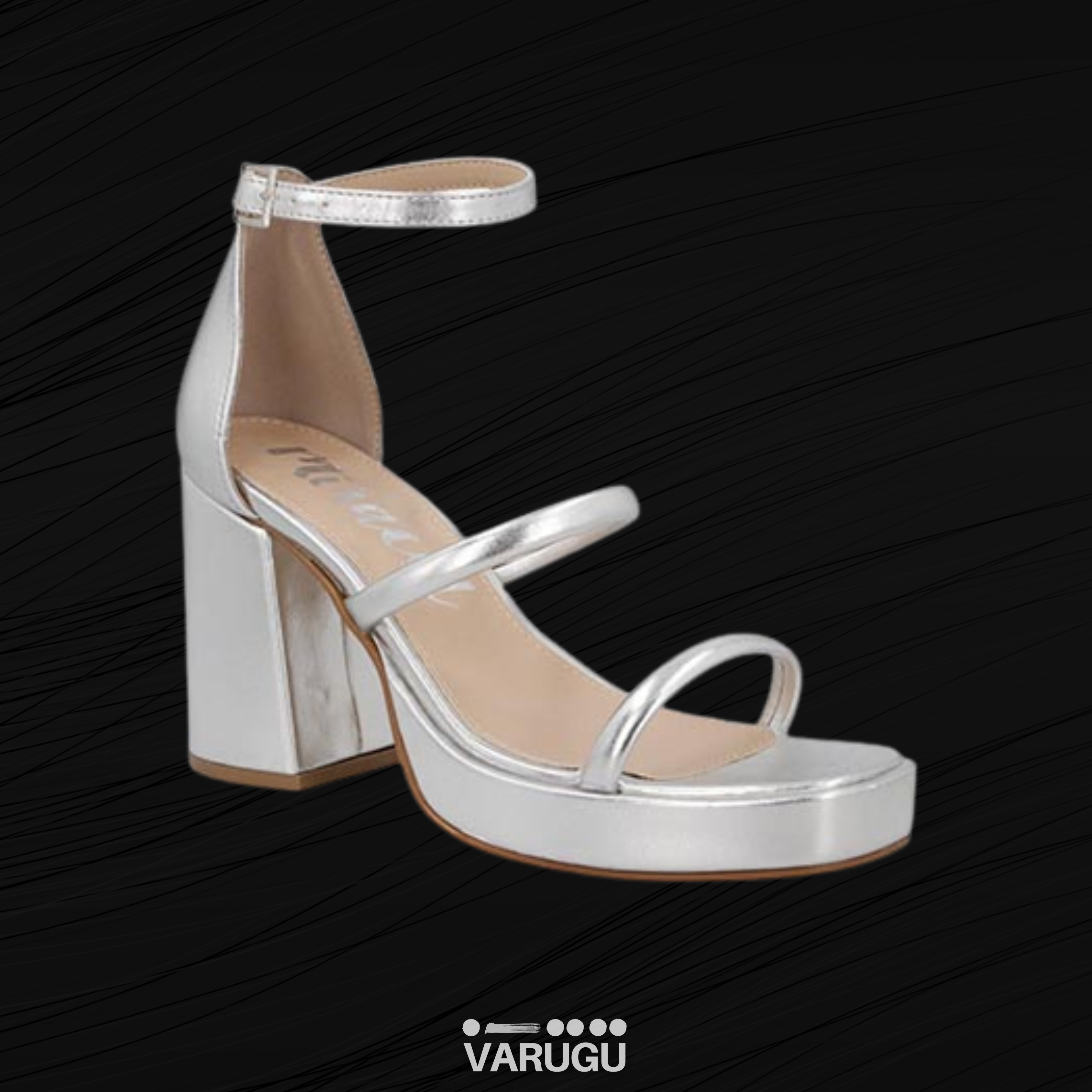 Comprar tacones plata elegantes Paga en plazos VARUGU