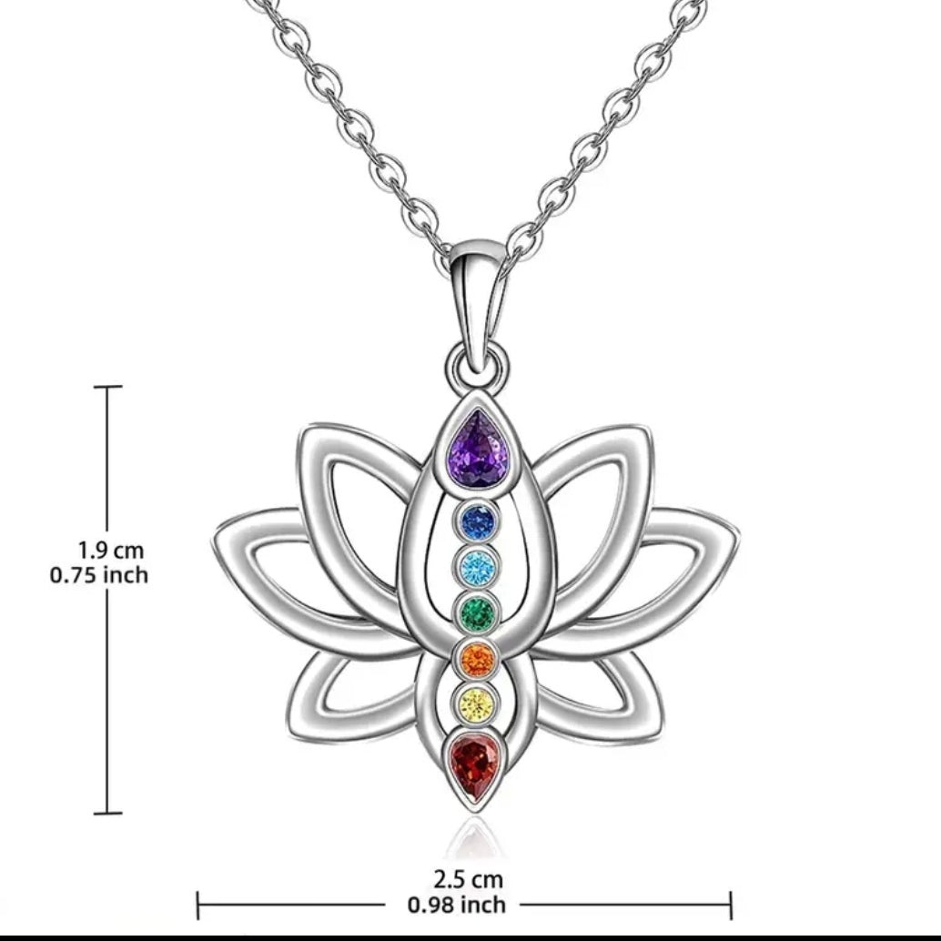 Collar 7 Chakras con Flor de Loto para armonizar tu energía