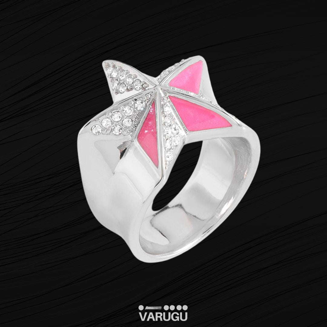 Anillo Paris Hilton By NICE con estrella rosa