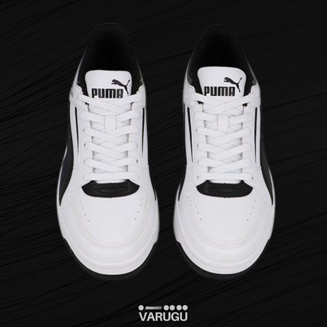 Comprar tenis PUMA blancos con lineas o franjas negras