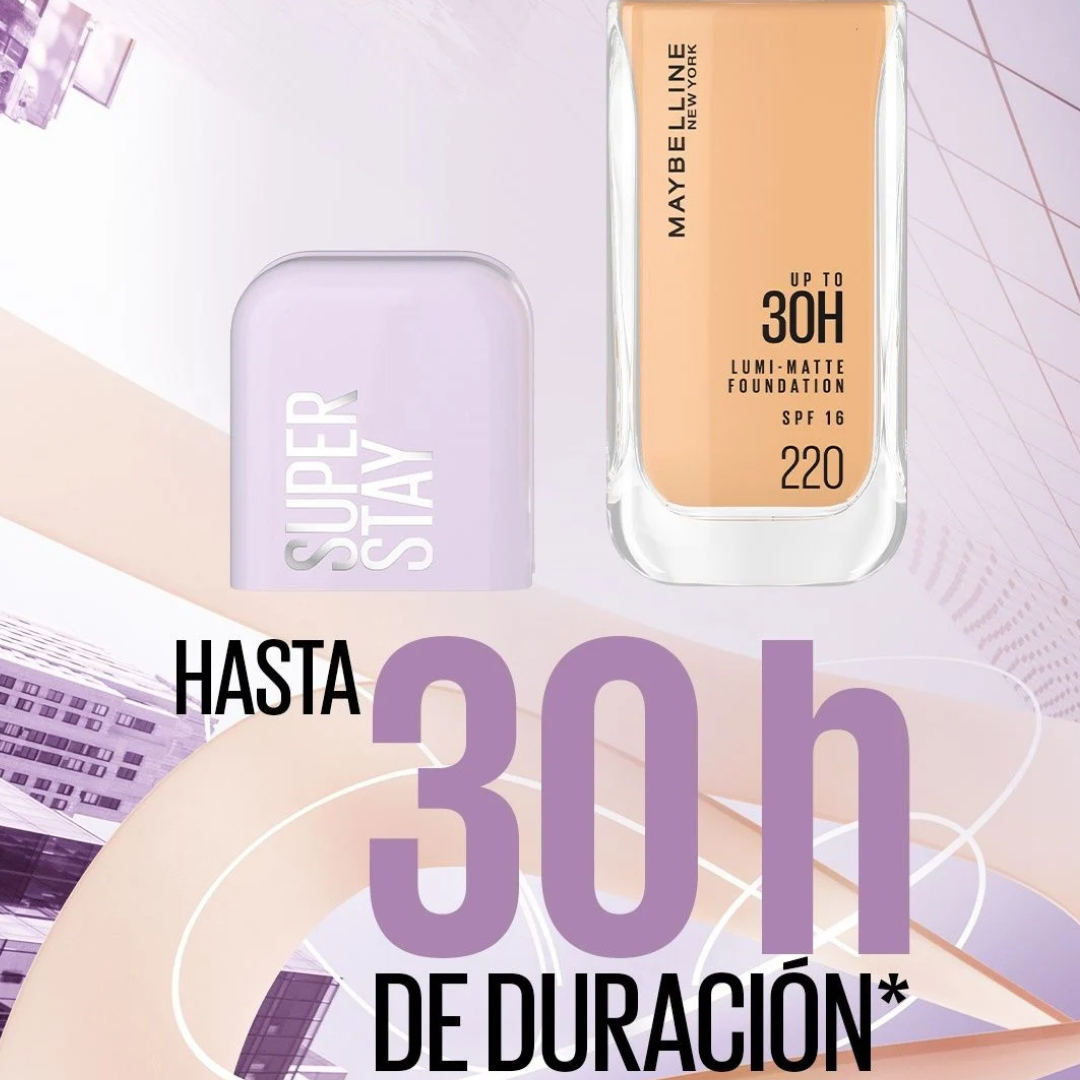 Base de maquillaje Maybelline SUPER STAY - Alta cobertura y dura 30h