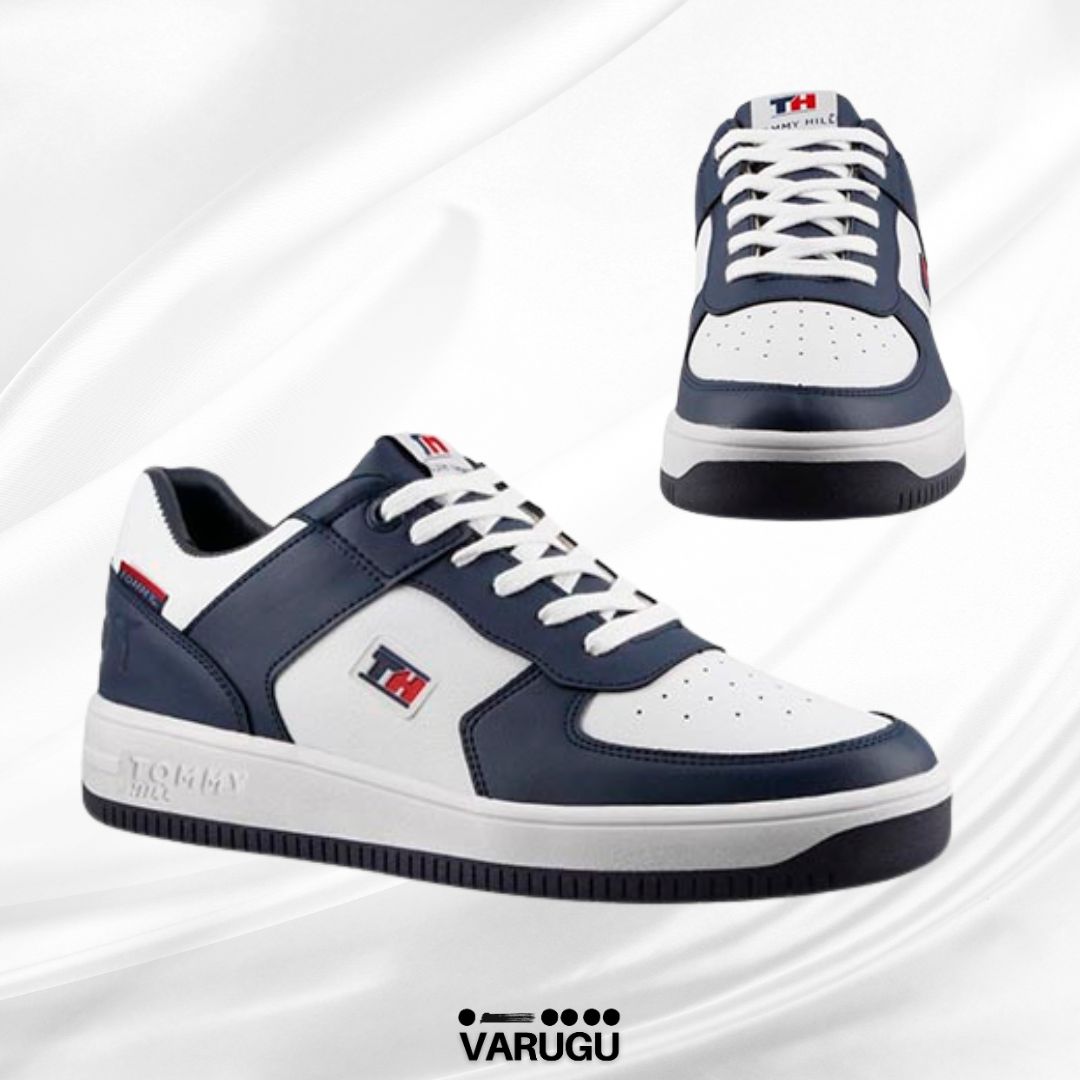 Tenis Tommy Hill azul con blanco hombres