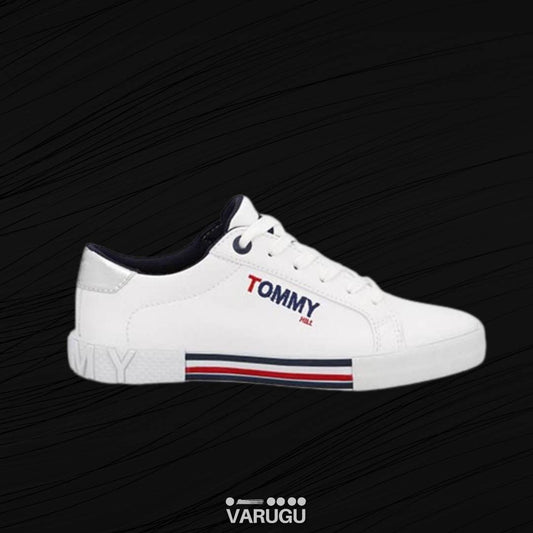 Tenis TOMMY blanco con letras de colores